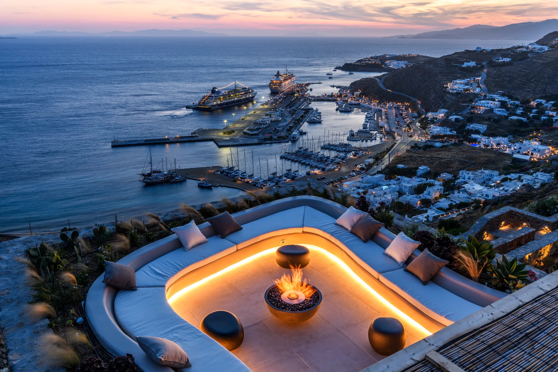 Mykonos and the Aegean viewed from Silver Breeze